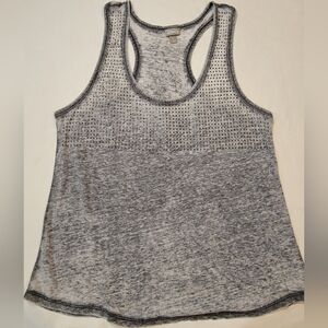 Vanity Vintage Gray Studded Tank Top
